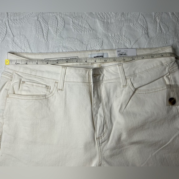 Sonoma Cream Straight Leg Jeans - Picture 5 of 7